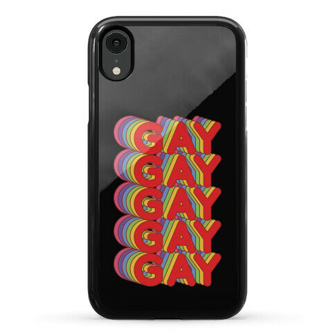 Gay Retro Rainbow Phone Case